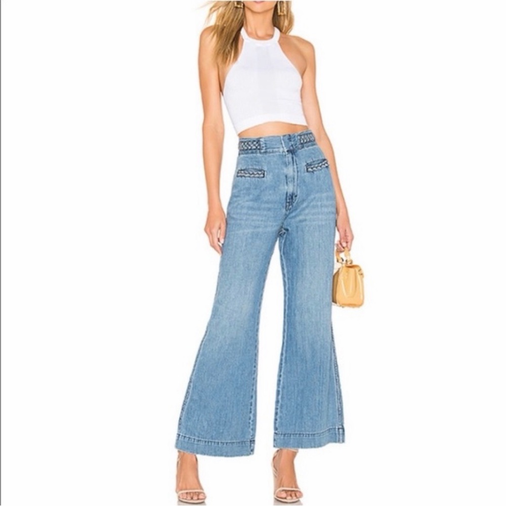 Free People Seasons in the Sun flare jeans